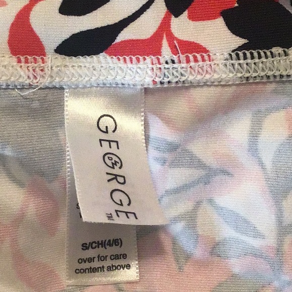 George Beach coverup black  white red and pink 4/6 skirt look pretty col… - Picture 5 of 7